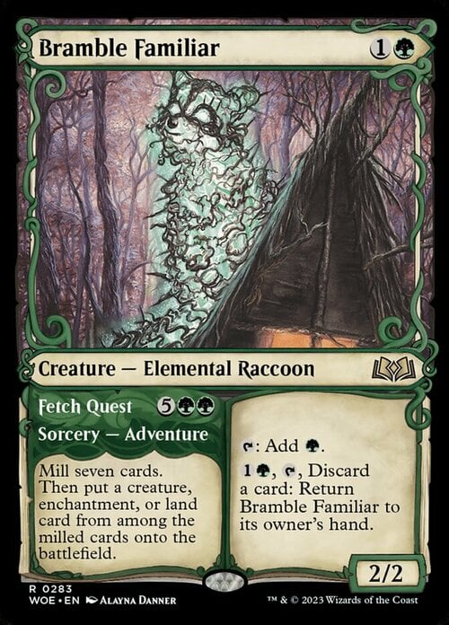 Bramble Familiar // Fetch Quest Card Front