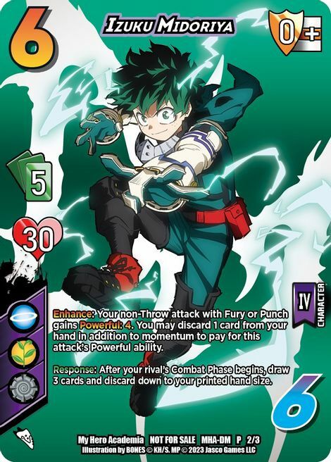 Izuku Midoriya Card Front