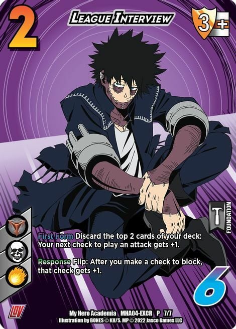 League Interview Card Front