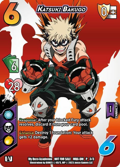Katsuki Bakugo Card Front