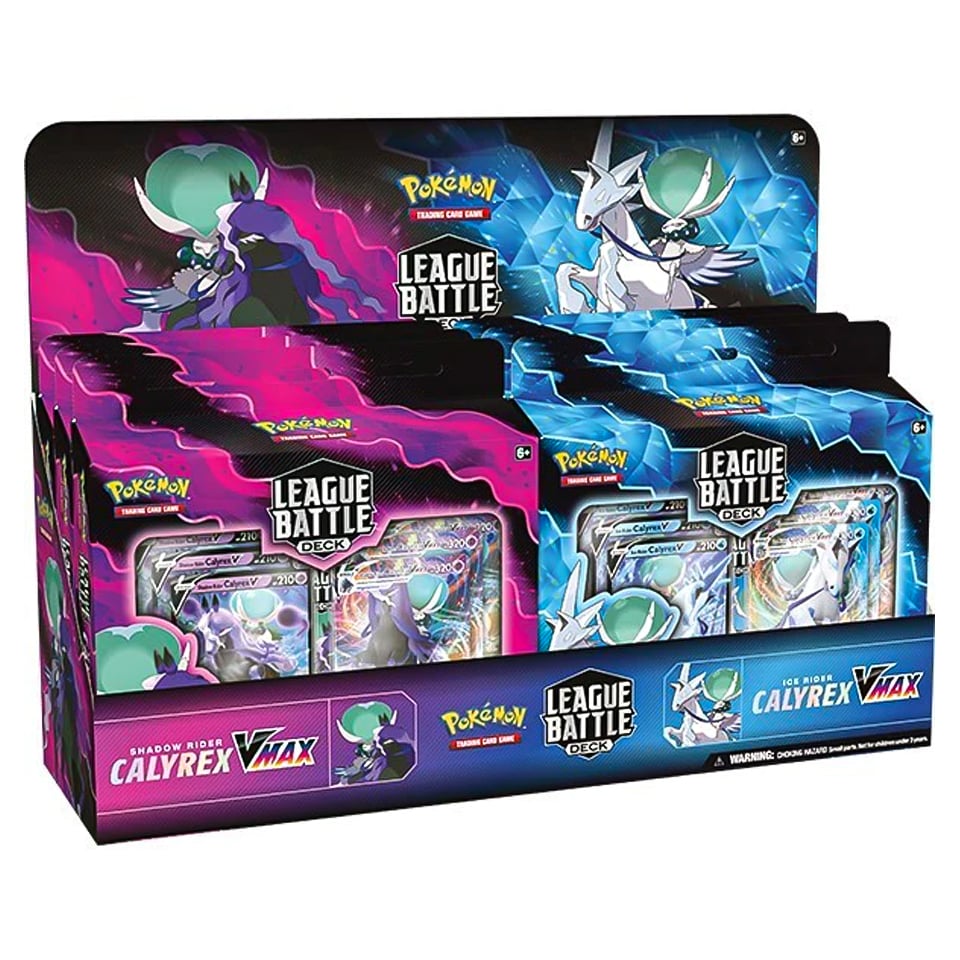 League Battle: Shadow Rider/Ice Rider Calyrex VMAX Deck Display