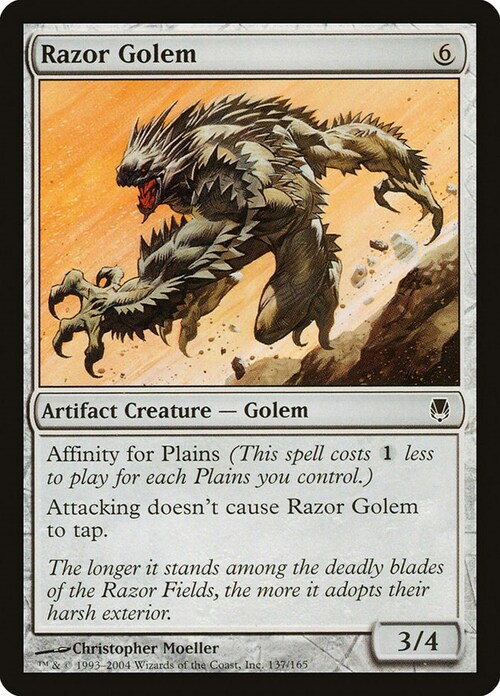 Razor Golem Card Front
