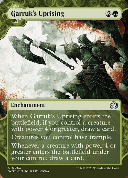 Garruk's Uprising Card Front