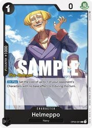 Helmeppo · Pre-Release Stamp OP03-091