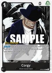 Corgy · Pre-Release Stamp OP03-083