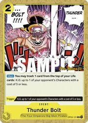 Thunder Bolt · Pre-Release Stamp OP03-121