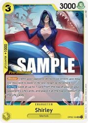 Shirley · Pre-Release Stamp OP03-104