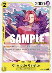 Charlotte Galette · Pre-Release Stamp OP03-107