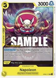 Napoleon · Pre-Release Stamp OP03-117