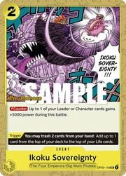 Ikoku Sovereignty · Pre-Release Stamp OP03-118