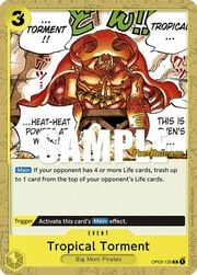 Tropical Torment · Pre-Release Stamp OP03-120