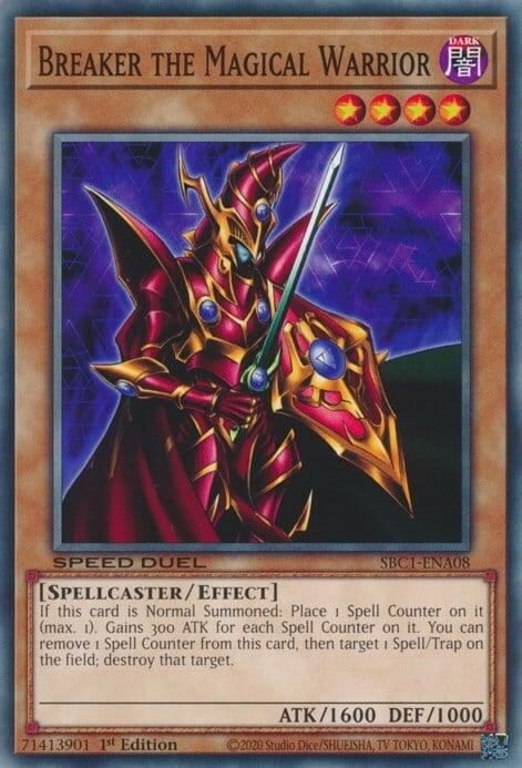 Breaker il Guerriero Magico Card Front