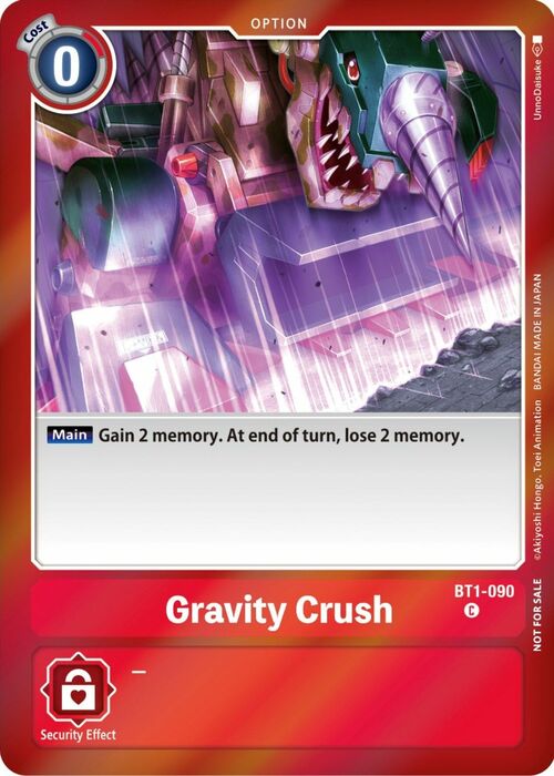 Gravity Crush Card Front