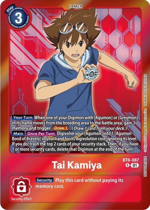 Tai Kamiya Card Front