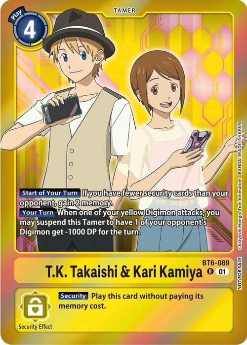 T.K. Takaishi & Kari Kamiya Card Front