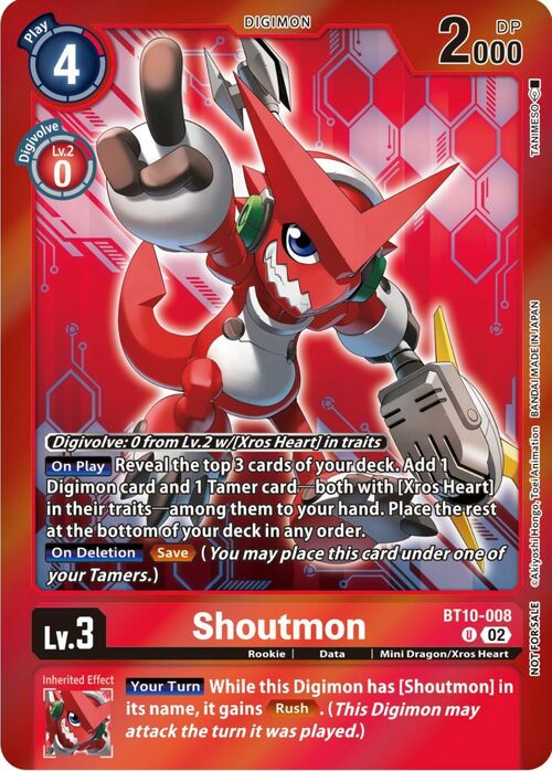 Shoutmon Card Front