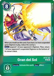 Gran del Sol · Event Pack 5 BT10-103