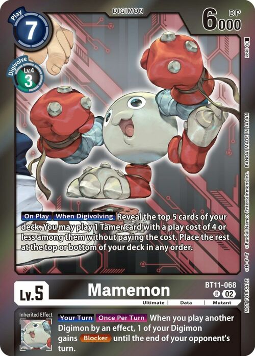 Mamemon Card Front