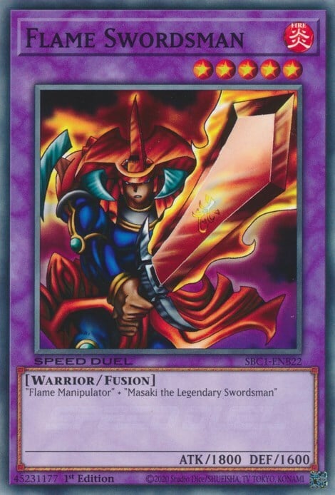 Flame Swordsman Card Front