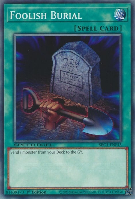 Foolish Burial Card Front