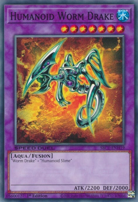 Humanoid Worm Drake Card Front