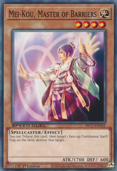 Mei-Kou, Master of Barriers Card Front