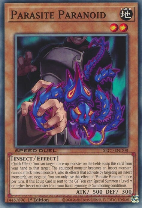 Parasite Paranoid Card Front