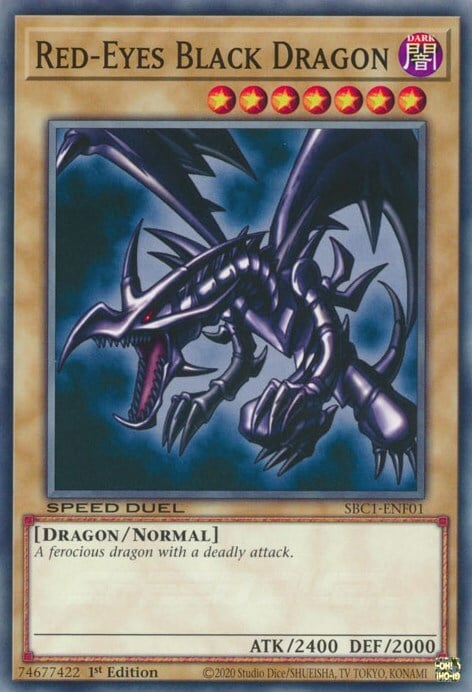 Red-Eyes Black Dragon Card Front