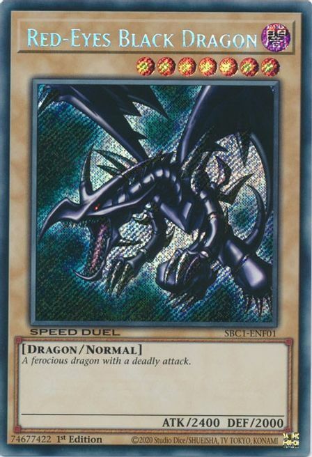 Red-Eyes Black Dragon Card Front