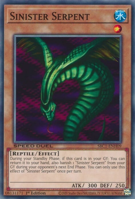 Serpente Sinistro Card Front