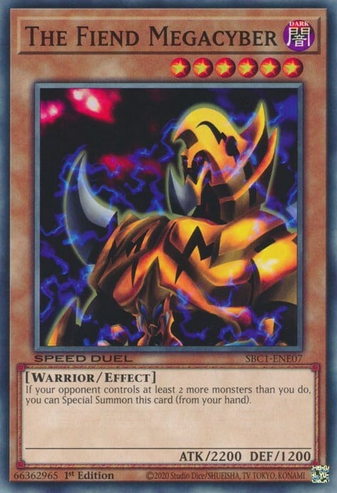 The Fiend Megacyber Card Front