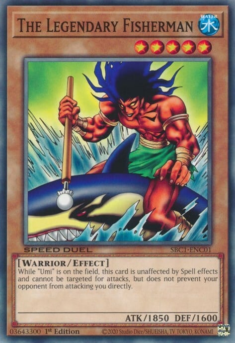 The Legendary Fisherman Card Front