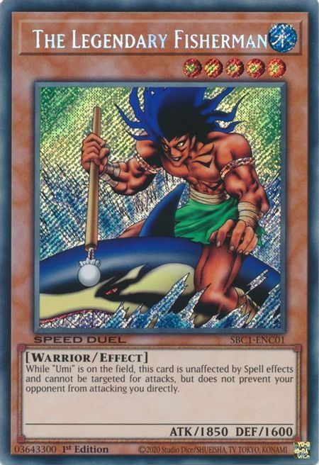 The Legendary Fisherman Card Front
