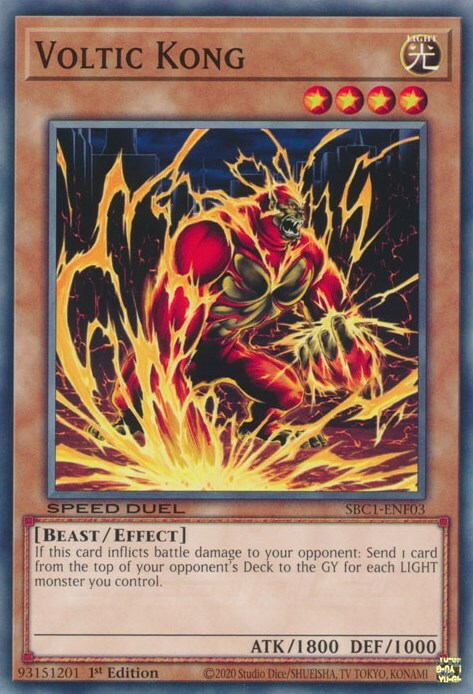 Voltic Kong Card Front