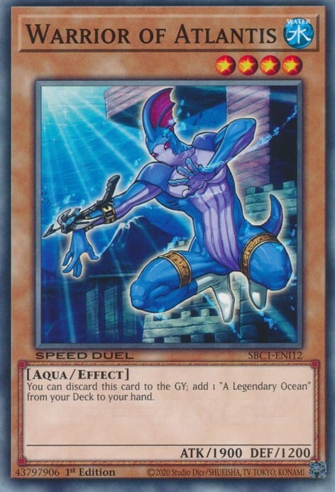 Warrior of Atlantis Card Front