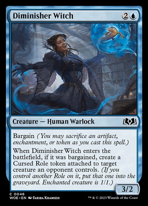 Diminisher Witch Card Front