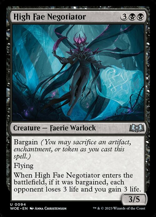 High Fae Negotiator Card Front