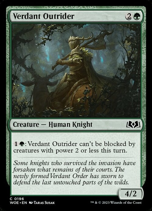 Verdant Outrider Card Front