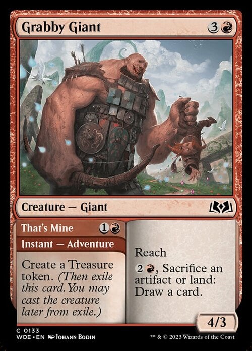 Grabby Giant // Tutto Mio Card Front