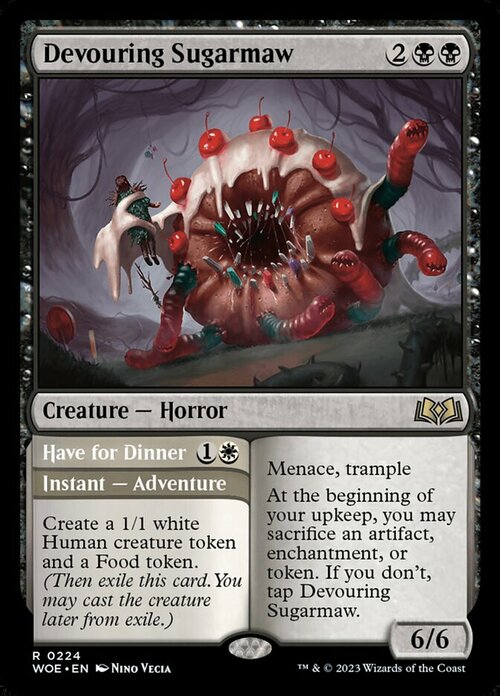 Devouring Sugarmaw // Have for Dinner Card Front