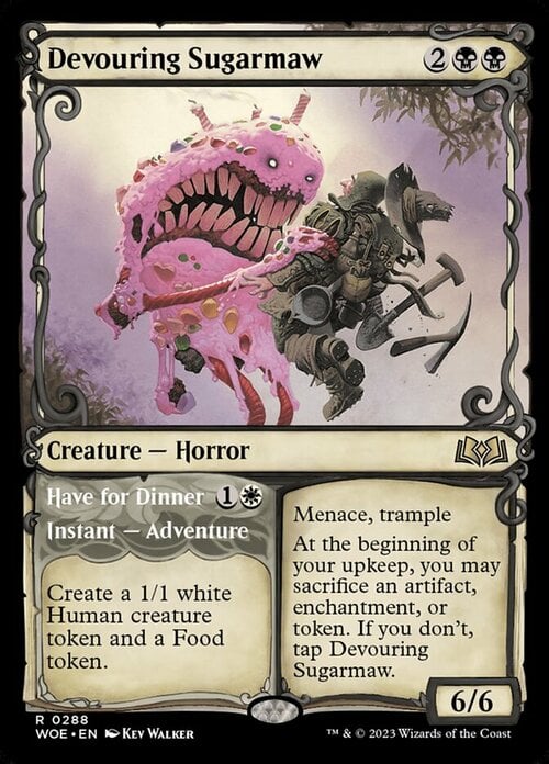 Devouring Sugarmaw // Have for Dinner Card Front