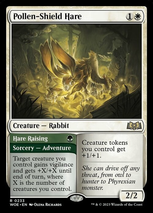 Pollen-Shield Hare // Hare Raising Card Front