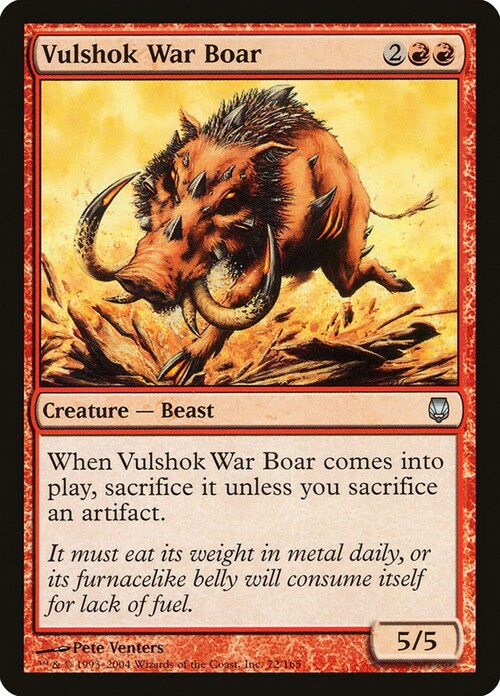 Vulshok War Boar Card Front