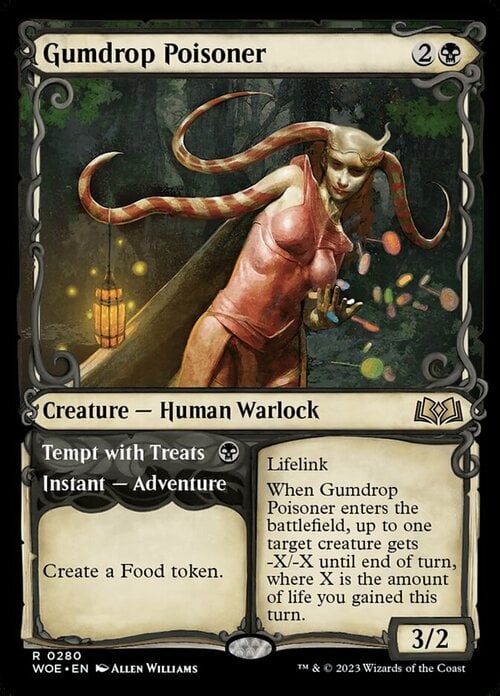 Gumdrop Poisoner // Tempt with Treats Card Front