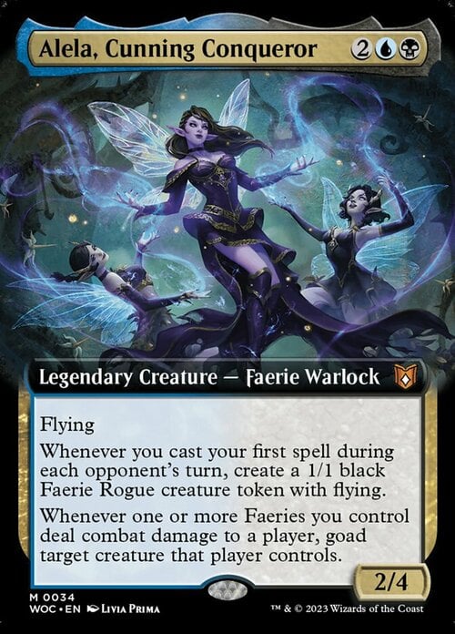 Alela, Cunning Conqueror Card Front
