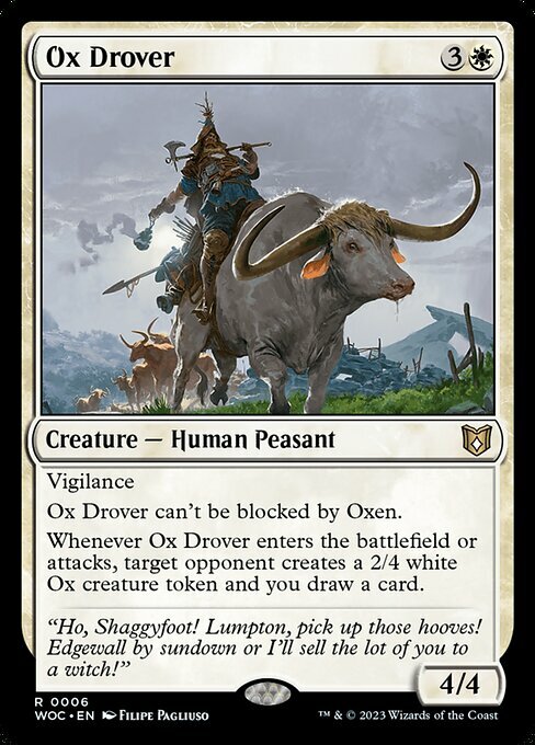 Ox Drover Card Front