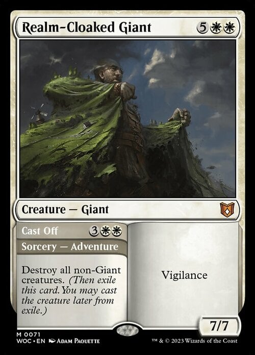 Realm-Cloaked Giant // Cast Off Card Front