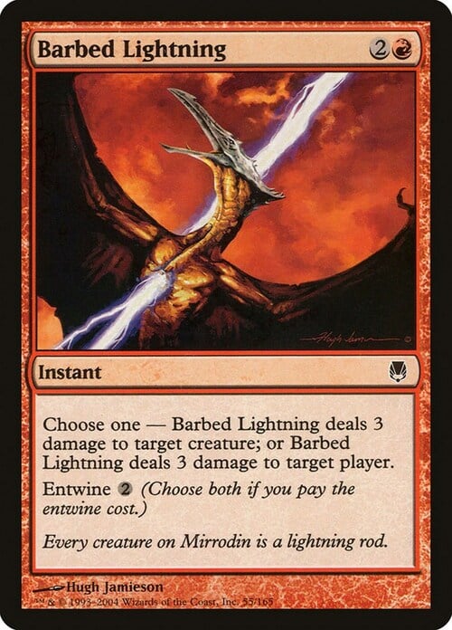 Barbed Lightning Card Front