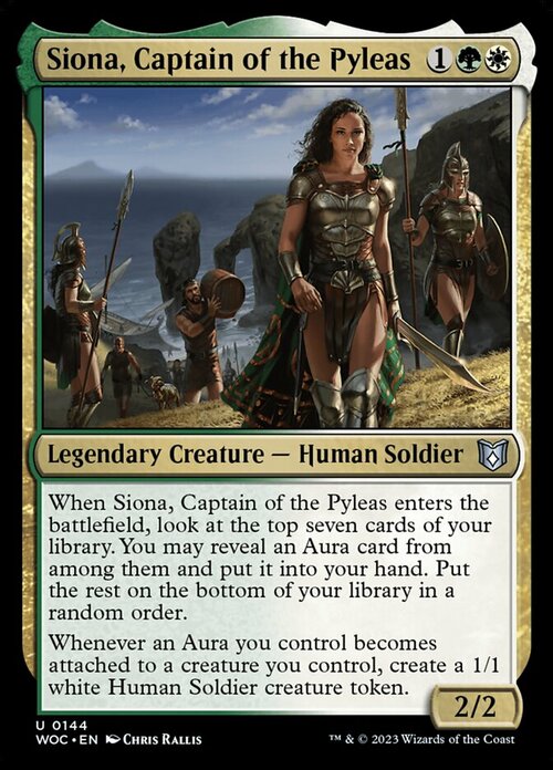 Siona, Captain of the Pyleas Card Front