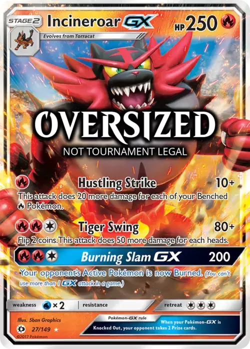 Incineroar GX Card Front